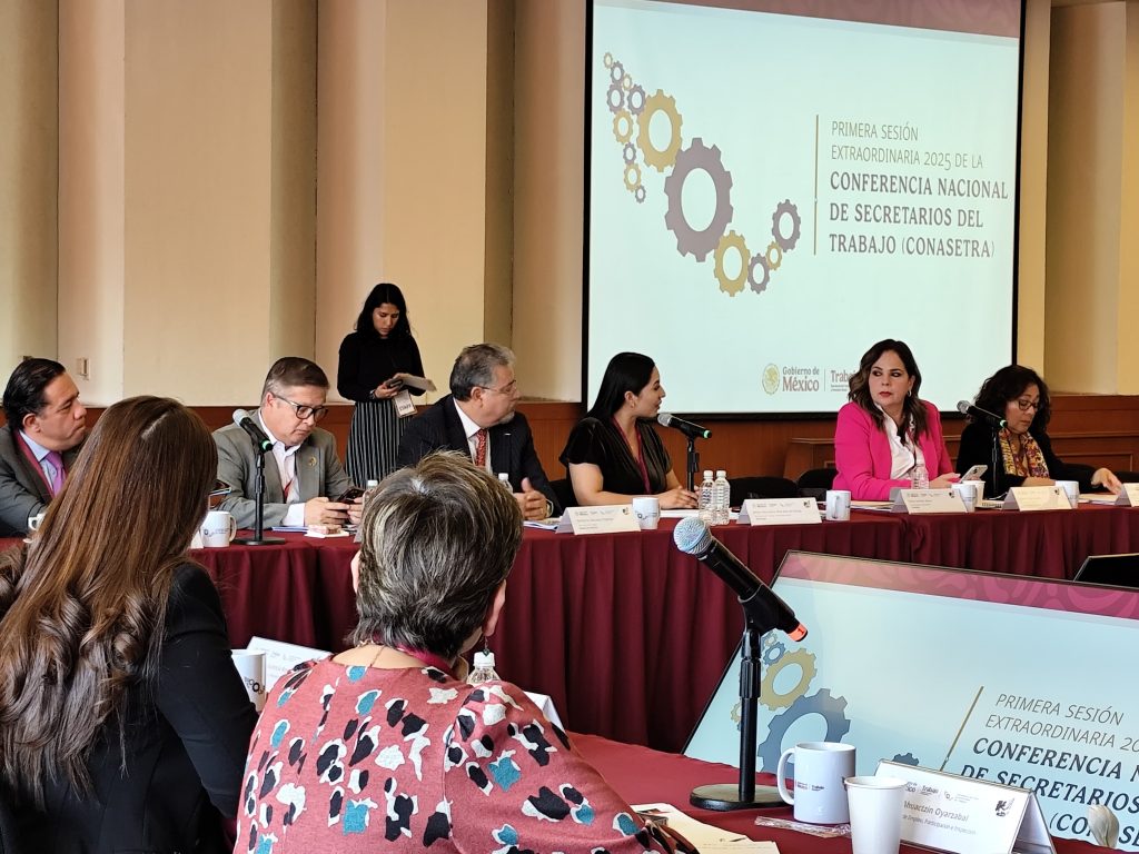 La secretaria del Trabajo y Previsión Social, Belén Berenice Morales de Ávila participó en la Primera Sesión Extraordinaria 2025, de la Conferencia Nacional de Secretarios del Trabajo –CONASETRA-